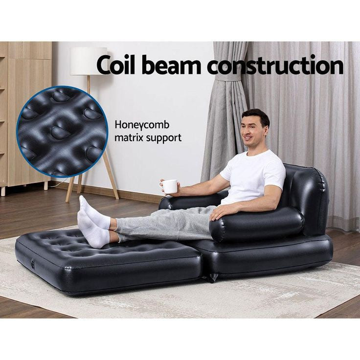 Tweleved 5-in-1 Inflatable Sofa Cum Bed