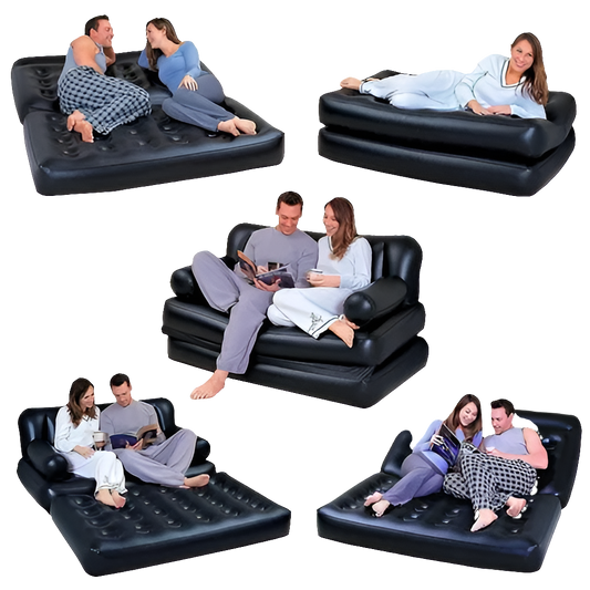 Tweleved 5-in-1 Inflatable Sofa Cum Bed